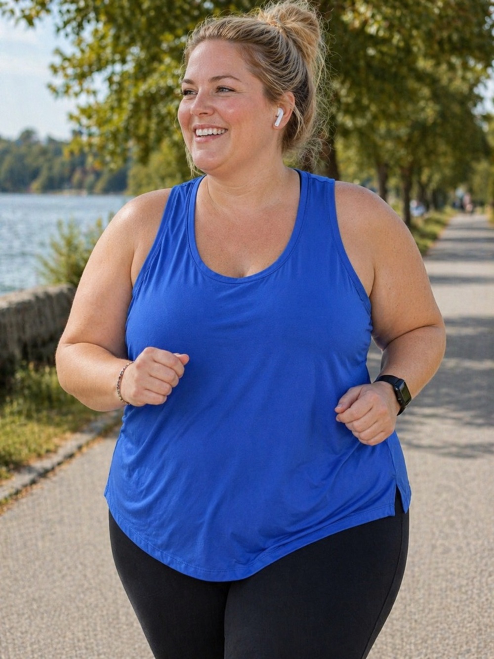 Athletic Works Royal Blue Scoop Neck Women's Tank